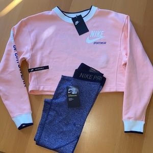 Nike Pro Hypercool Trainers XS and Nike Sweatshirt S